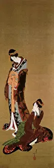 Courtesan: Two Beauties, by Hokusai