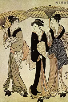 Kiyonaga: Beauties Returning from Bath