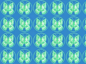 Tess Hines Designs: Beautiful green butterflies repeating pattern