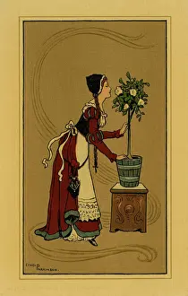 Medaeval: Beautiful medaeval lady