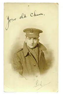 Nicely: Beautiful uniformed head and shoulders of British Tommy