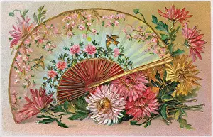 Feb17: A beautifully decorated and decorative fan