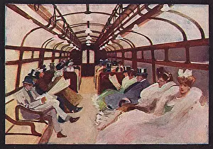 Bakerloo: Beautifully dressed passengers on the Underground