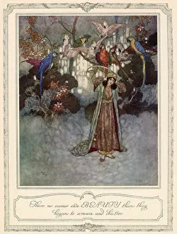 Cockatoo: Beauty and the Beast - Edmund Dulac