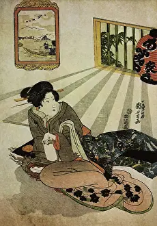 Utagawa: Beauty in Moonlight