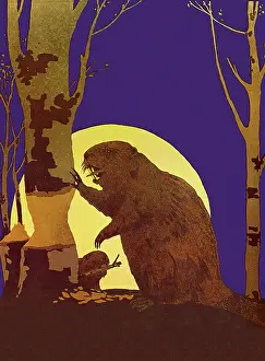 Gnawing: Beavers Gnawing Trees