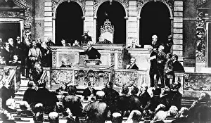 Hhistoric: Bebel speaks in the Reichstag
