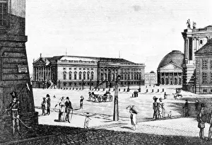 Linden: Bebelplatz in Berlin, around 1830