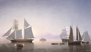 Halfway: Becalmed off Halfway Rock