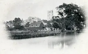 Beccles: Beccles, Suffolk, viewed from the River Waveney