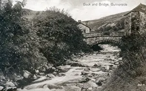Brook: Beck and Bridge at Gunnerside, North Yorkshire