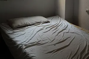 Abandonment: Bed, Derelict building, Old Town, Tortosa, Tarragona, Spain