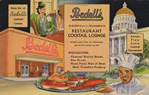Steaks: Bedell's Cocktail Lounge, Sacramento, California, USA