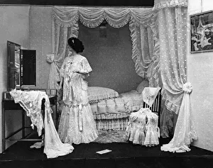 Curtains: Bedroom of a distinguished lady, 1909
