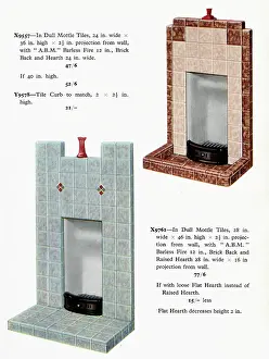 Mottle: Two bedroom fireplace 1936