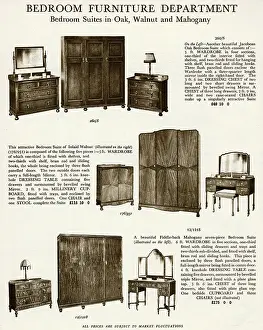 Wardrobe: Bedroom suites 1929