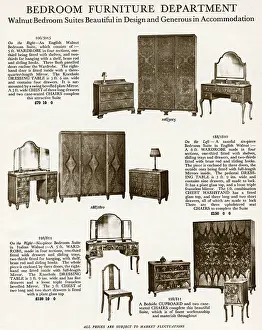 Wardrobe: Bedroom suites 1929