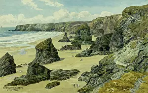 Bedruthan: Bedruthan Steps, near Newquay, Cornwall