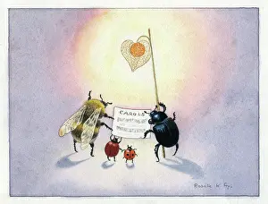 Bee and Beetles singing carols