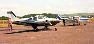 Eglinton: Beech Baron G-AZDK, with Beech Sierra G-BBXU