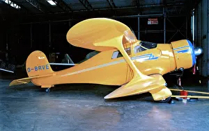 Plabe: Beechcraft 17 Staggerwing G-BRVE