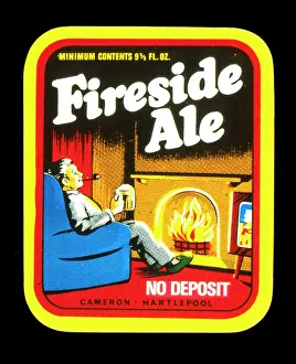 Fireside: Beermat advertising Fireside Ale
