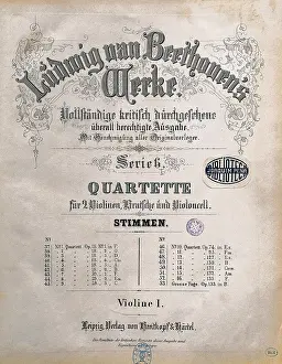 Quartets: Beethoven, Ludwig, van