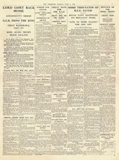 Gort: BEF evacuate Dunkirk