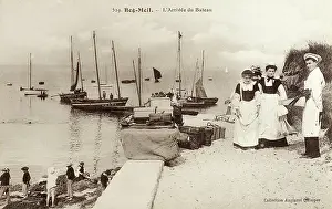 Finistere: Beg-Meil - Arrival of the boat from Concarneau