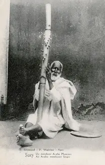 Suez: A begging musician in Suez, Egypt