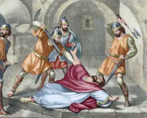 Behead: Beheading of St. Hermenegild (586)