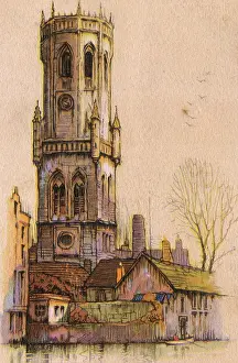 Belltower: The Belfry, Gruges, Belgium