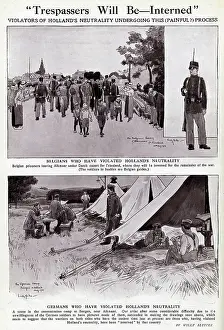 Violators: Belgian and German violators of Dutch neutrality, WW1
