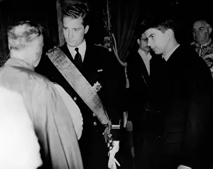 Deum: Belgian Princes at Te Deum service, Brussels