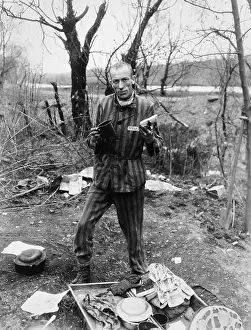 Nordhausen: Belgian prisoner in German slave labor camp at