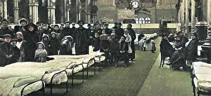 Iln - Consolidated Archive Holdings Ltd (colourised): Belgian refugees accommodated at Alexandra Palace, WW1