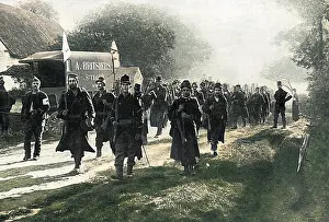 Proceeded: Belgian soldiers head to war