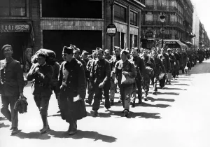 Luxembourg: Belgian soldiers in Paris, 1940