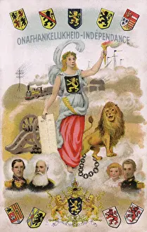 Indepence: Belgium Indepence - Patriotic Postcard