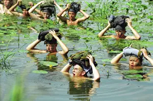 Subjects: Belgorod boarding school students at field exercise, 1998
