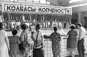 Sausage: Belgorod market, 1988