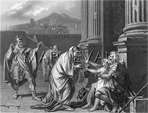 Disgrace: Belisarius forced to beg in the street
