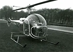 Sabena: Bell Model 47D-1, OO-UBB, of Sabena, at Melsbrook Airport