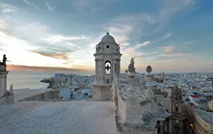 Andalucian: Bell tower, Cadiz Cathedral, Cadiz, Andalusia, Spain
