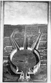Exercising: Belle-Alliance-Platz in Berlin, around 1730