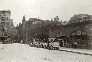 Bellevue: The Bellevue elevated railroad in Berlin, 1910