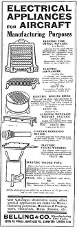 Belling: Belling Electrical Appliances For Aircraft