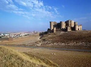Mancha: BELMONTE. General view of the castle. Castile-La Mancha. Spa