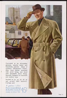 Waterproof: BELTED COAT/ BURTON 1938