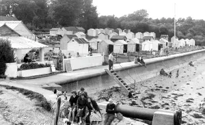 Bembridge: Bembridge, the Huts c1955